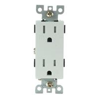 Sunlite White Tamper Resistant Decorative Duplex Outlet