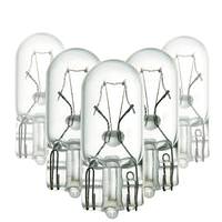 Sunlite 10 watt 24 volt T3.25 Wedge Base Xenon Clear Halogen Incandescent Light Bulb (10 Pack)