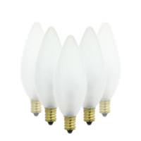 Sunlite 15 watt 120 volt B10 Candelabra Screw Base 2600K Warm White Incandescent Light Bulb (12 Pack)