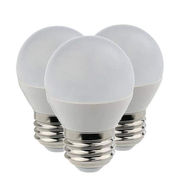 5 watt 120 volt G16 Medium Screw Base 2700K Warm White Frosted LED Light Bulb (3 Pack)