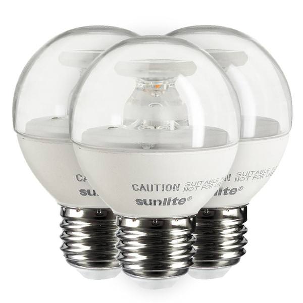 7 watt 120 volt G16 Medium Screw 2700K Warm White Dimmable LED (3 Pack)