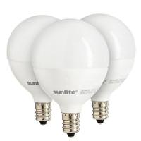 Sunlite 5 watt 120 volt G16.5 Candelabra Screw Base 2700K Warm White LED Light Bulb (3 Pack)