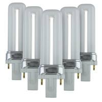 Sunlite 5 watt PL 2-Pin Base 2700K Warm White CFL (10 Pack)