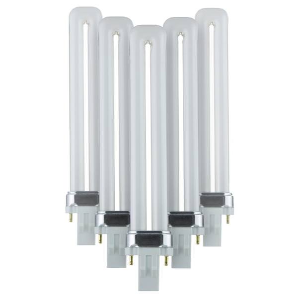 13 watt 120 volt PL 2-Pin Base 3500K Neutral White Fluorescent CFL Light Bulb (10 Pack)
