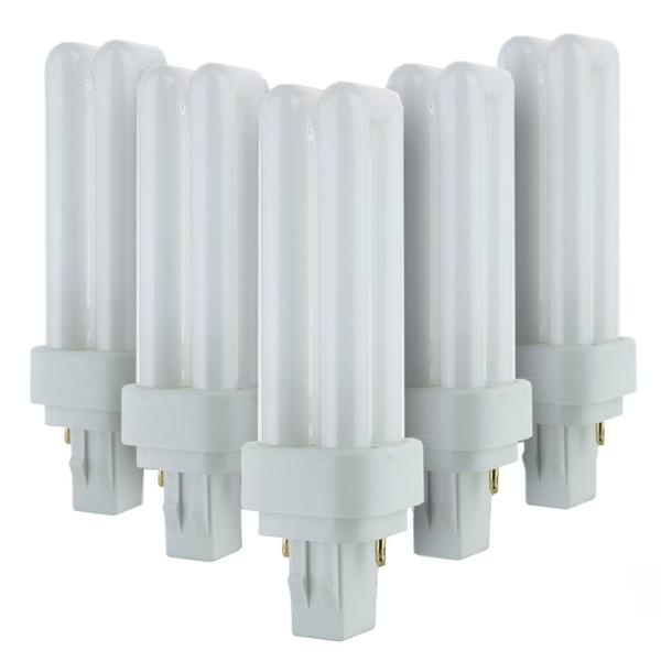 13 watt 2-Pin (GX23-2) Base 5000K Daylight U-Shaped Twin Tube CFL Bulb