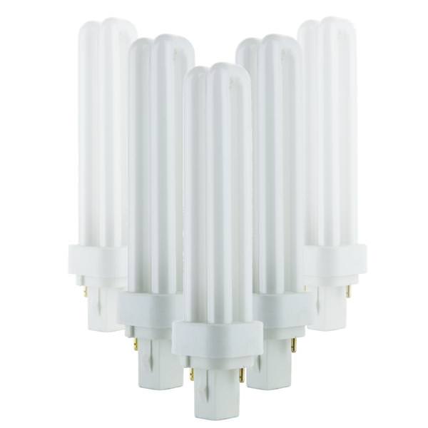 18 watt PLD 2-Pin Base 3000K Natural White Compact Fluorescent Light Bulb (10 Pack)