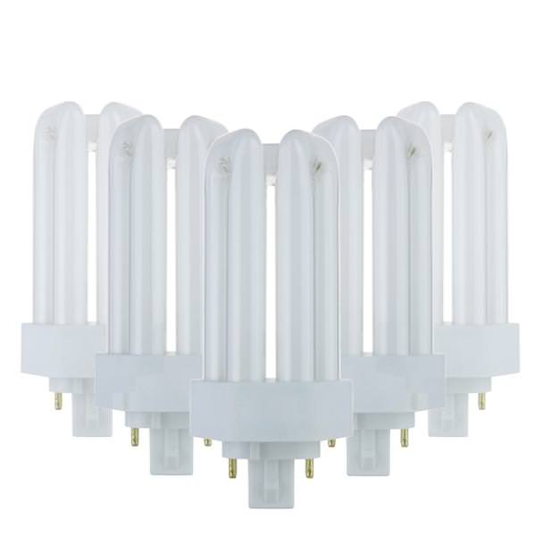 18 watt PLT 4-Pin Base 4100K Cool White Compact Fluorescent Light Bulb (10 Pack)