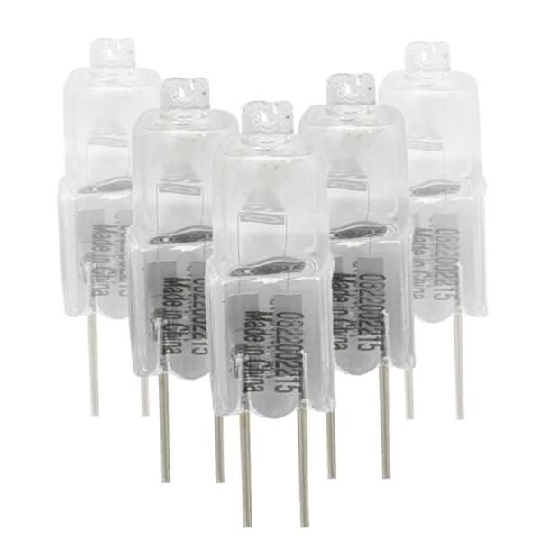 10 watt 12 volt T2.5 Bi-Pin Base 3200K Natural White Clear Incandescent Light Bulb (12 Pack)