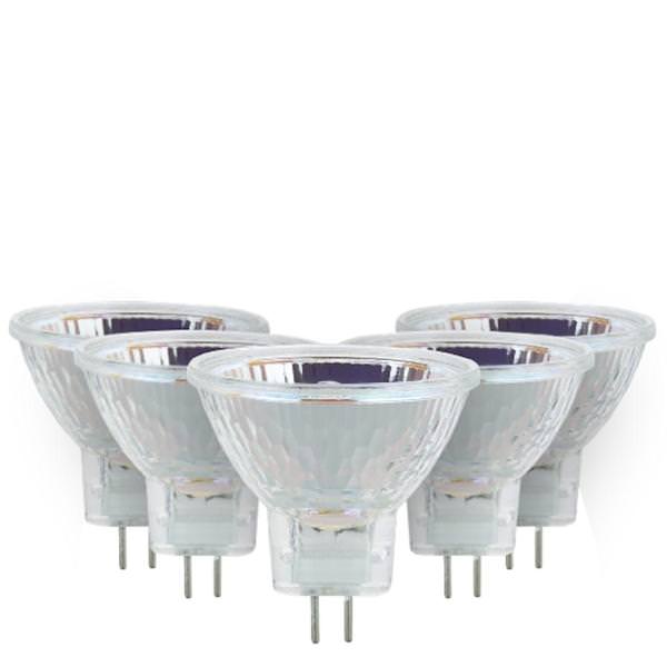 20 watt 12 volt MR11 Bi-Pin Base 3200K Natural White Mini Reflector Halogen Light Bulb (6 Pack)