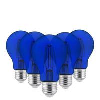 View 4.5 watt 120 volt A19 Medium Screw Base Blue LED Light Bulb (6 Pack)