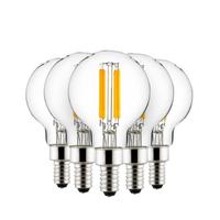 Sunlite 2.5 watt 120 volt G16.5 Candelabra Screw Base 3000K Natural White Clear LED Light Bub (6 Pack)