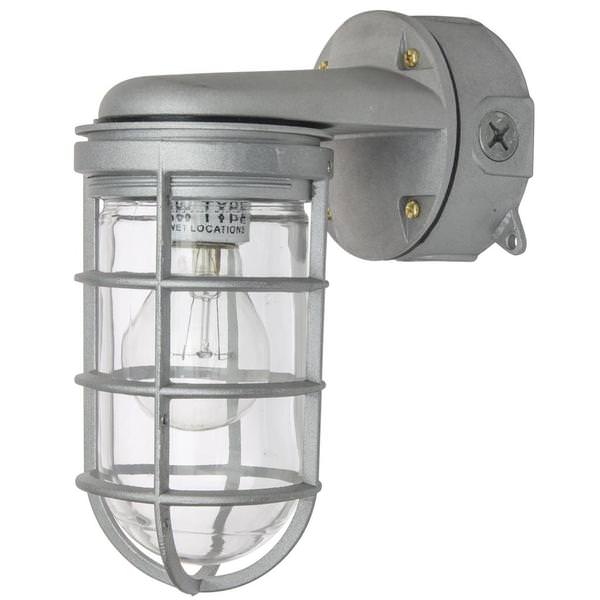 120 volt Medium Screw Base Outdoor Metallic Industrial Jar