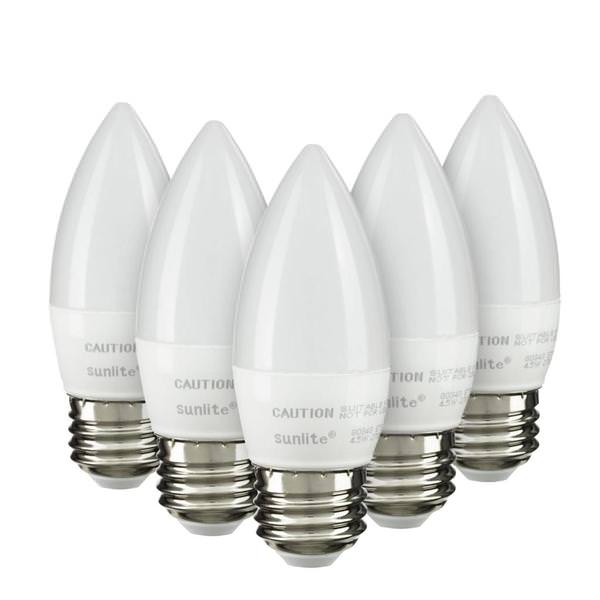 7 watt 120 volt B11 Medium Screw Base 2700K Warm White LED Light Bulb (6 Pack)