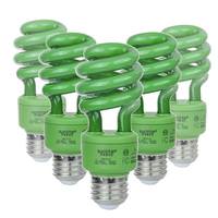 Sunlite 13 watt T3 Medium Screw Base Green  Mini Twist / Spiral Compact Fluorescent Light Bulb 
