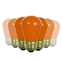 View 11 watt S14 Medium Screw Base Orange Incandescent Light Bulb (12 Pack)