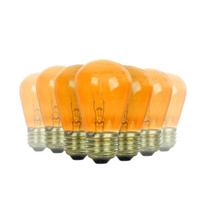 View 11 watt S14 Medium Screw Base Orange Incandescent Light Bulb (12 Pack)