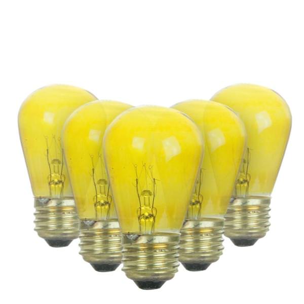 Sunlite 41486 Standard (Transparent) Colored Light Bulb