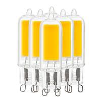 Sunlite 4 watt 120 volt G9 Bi-Pin Base 3000K Natural White LED Light Bulb (6 Pack)