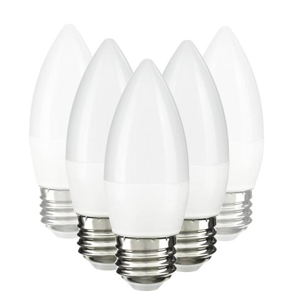 7 watt 120 volt B13 Medium Screw Base 5000K Daylight LED Light Bulb (6 Pack)