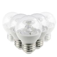 Sunlite 7 watt 120 volt G16 Medium Screw Base 4000K Cool White Clear LED Light Bulb (6 Pack)