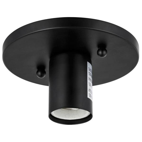 5'' Black Medium Screw Socket Indoor Flush Mount Socket Fixture