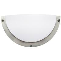 Sunlite 12 watt 120 volt CCT Selectable Brushed Nickel Half-Cylinder LED Wall Scone Light Fixture