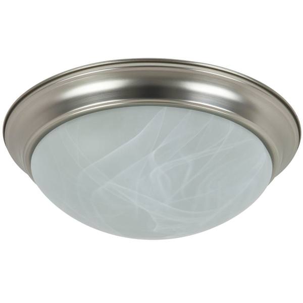 14" 17 watt 120 volt 5000K Daylight Brushed Nickel LED Ceiling Fixture