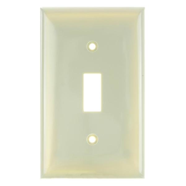 1-Gang Ivory Toggle Switch Plate