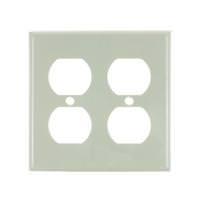Sunlite 2-Gang Almond Duplex Wallplate