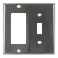 Sunlite 2-Gang Steel Toggle / Decorative Wallplate