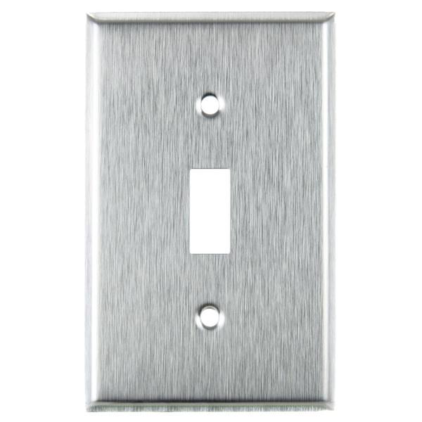 1-Gang Steel Toggle Wallplate