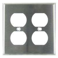 Sunlite 2-Gang Steel Duplex Wallplate