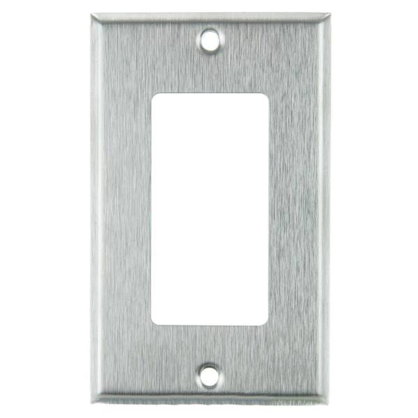 1-Gang Steel Decorative Wallplate