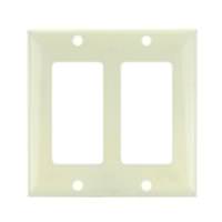Sunlite 2-Gang Almond Decorative Wallplate