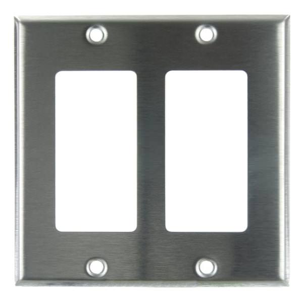2-Gang Steel Decorative Wallplate