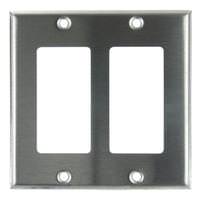 Sunlite 2-Gang Steel Decorative Wallplate