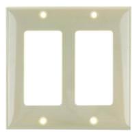 Sunlite 2-Gang Ivory Decorative Wallplate