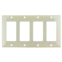 Sunlite 4-Gang Ivory Decorative Wallplate