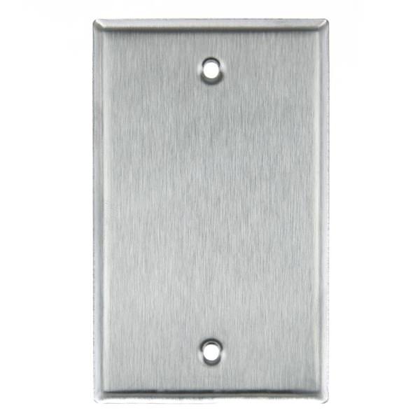 1-Gang Steel Blank Wallplate
