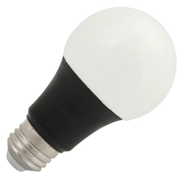 6 watt 120 volt - A19 Medium Screw Base LED UV Black Light Bulb