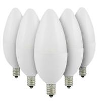Sunlite 4.5 watt 120 volt B11 Candelabra Screw 3000K Natural White LED Light Bulb (6 Pack)