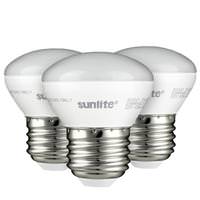 Sunlite 4 watt R14 Medium Screw Base 2700K Warm White LED Light Bulb (3 Pack)