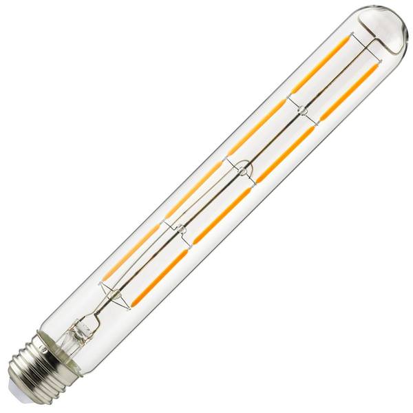 6 watt 120 volt T10 2200K Warm White Amber LED Light Bulb