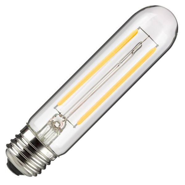 2 watt 120 volt T10 Medium Screw Base 2700K Warm White LED Light Bulb