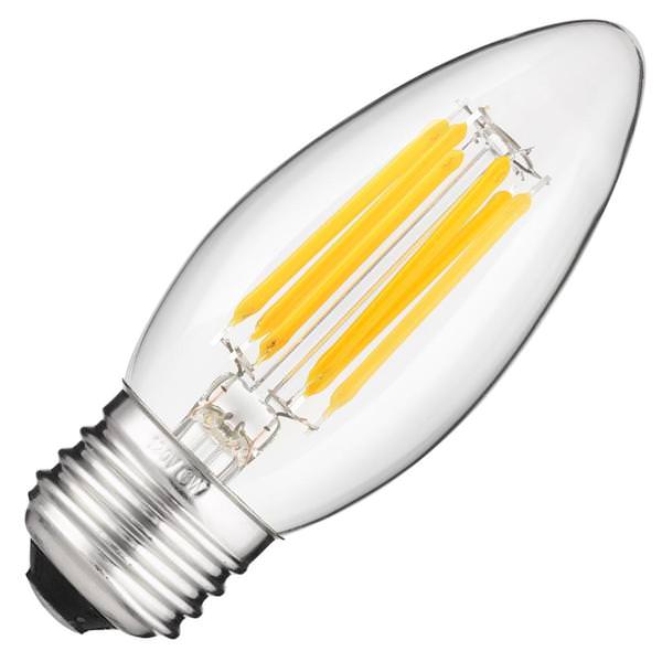 5.5 watt 120 volt B11 Medium Screw Base 2700K Warm White LED Light Bulb