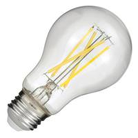Sunlite 7.6 watt 120 volt A19 Medium Screw Base 2700K Warm White Clear LED Light Bulb