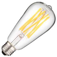 Sunlite 8.5 watt 120 volt ST19 Medium Screw Base 2700 Warm White LED Light Bulb 