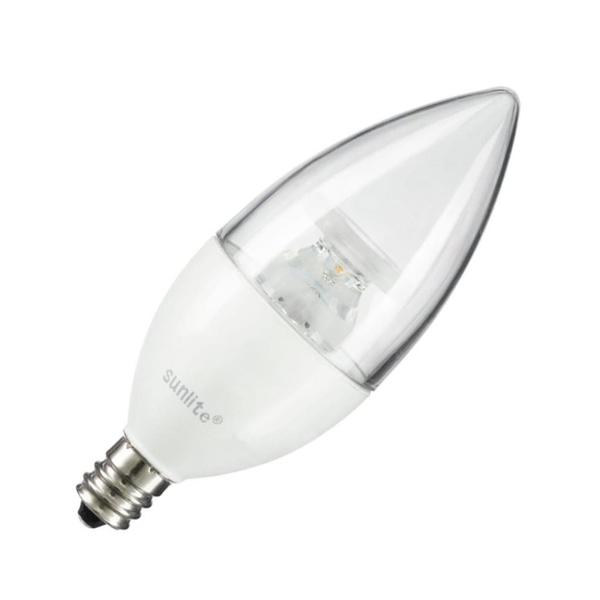 4.5 watt 120 volt B11 Candelabra Screw Base 2700K Warm White Clear LED Light Bulb