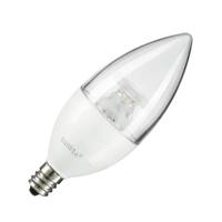 Sunlite 4.5 watt 120 volt B11 Candelabra Screw Base 2700K Warm White Clear LED Light Bulb
