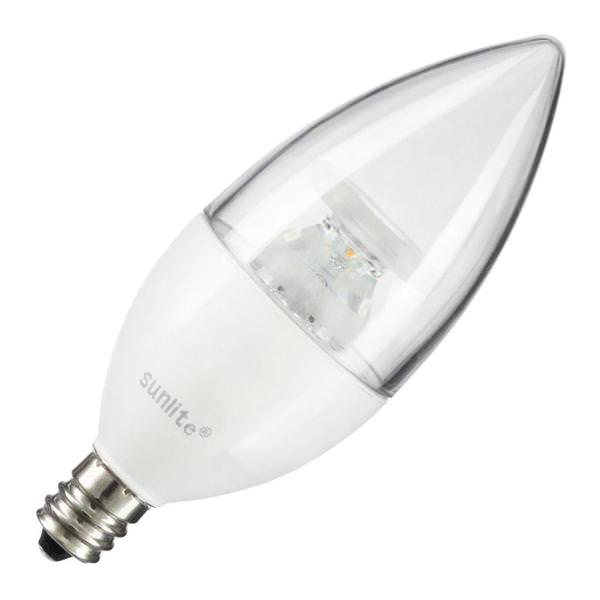 4.5 watt 120 volt B11 Candelabra Screw Base 5000K Daylight Clear LED Light Bulb